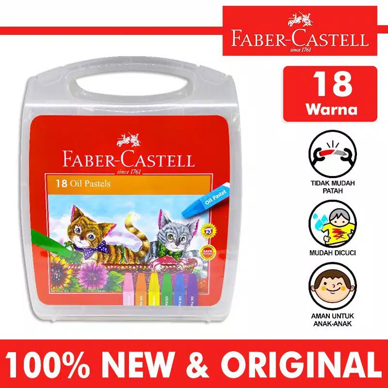 

Crayon / Oil Pastel Faber Castell 18 Warna