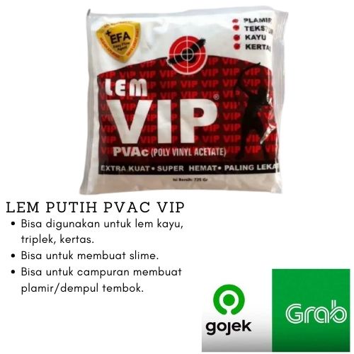 LEM PUTIH PVAc VIP 725 GRM