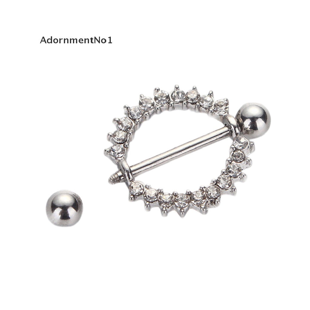 (AdornmentNo1) 1pc / 2pcs Anting Tindik Puting Bentuk Bunga Matahari Bahan Surgical Steel Untuk Wanita