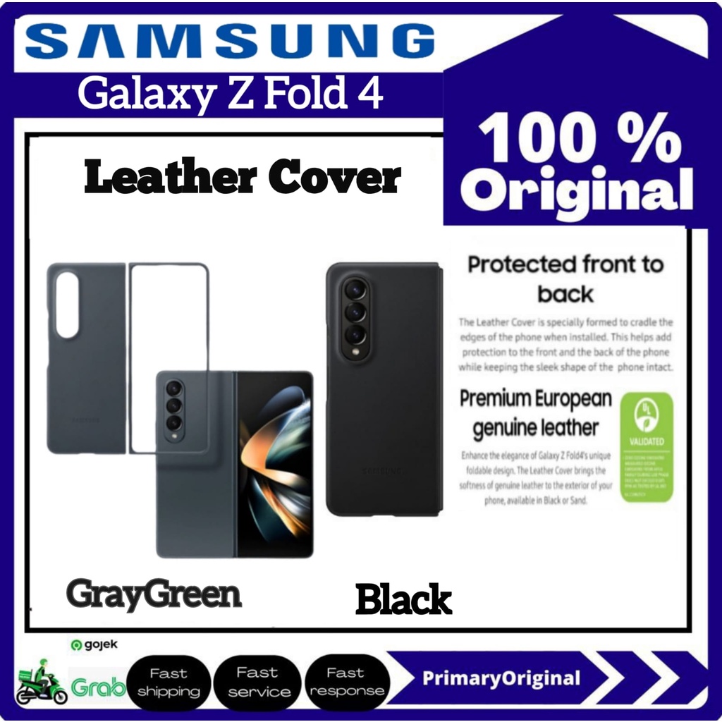 Case Original Samsung Galaxy Z Fold 4 Fold4 5G Leather Cover