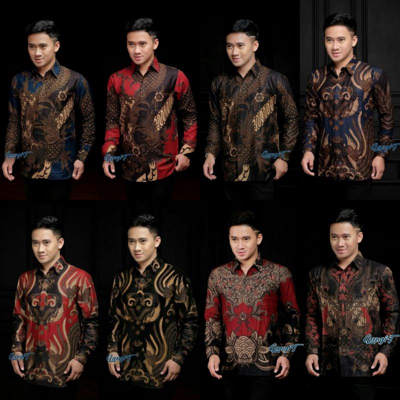 KEMEJA BATIK LENGAN PANJANG size S M L XL XXL XXXL