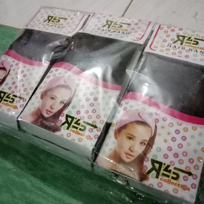 Bandana rambut cuci muka Hand Band Make up Bando lebar Bandana Facial wajah