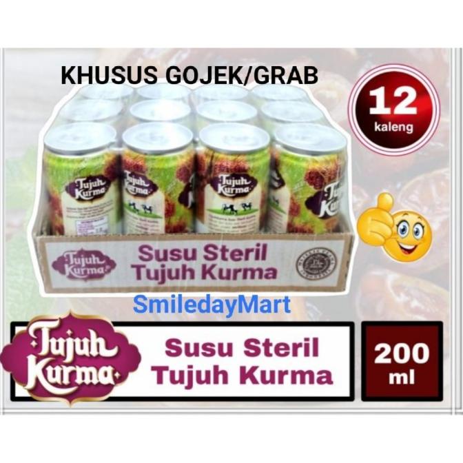 

[COD] Susu Steril Tujuh Kurma 200ml / Susu Tujuh Kurma 200ml 1 Dus 12 Pcs [COD]