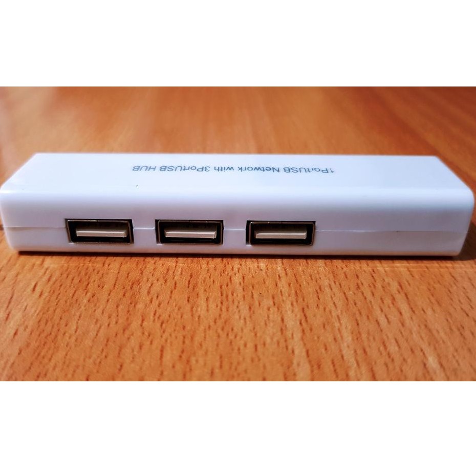 USB HUB 2.0 3 PORT + LAN / USB TO LAN WITH HUB 3 PORT / USB TO RJ45