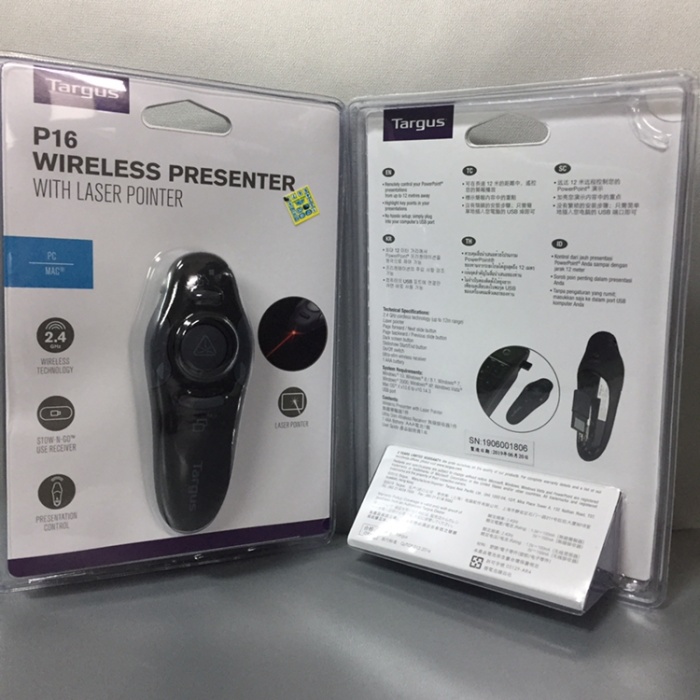 

A81Duya Wireless Presenter Targus Amp16 With Laser Pointer Mouse Presentasi As71S0D