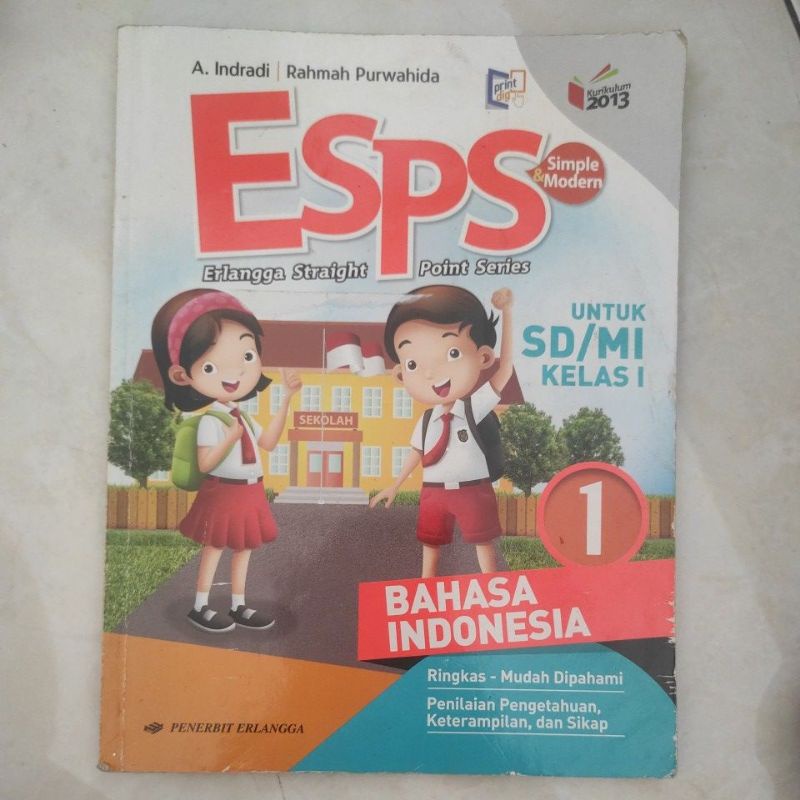 

bahasa Indonesia kelas 1 esps erlangga