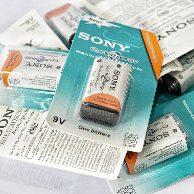 Baterai kotak Sony 9v charge