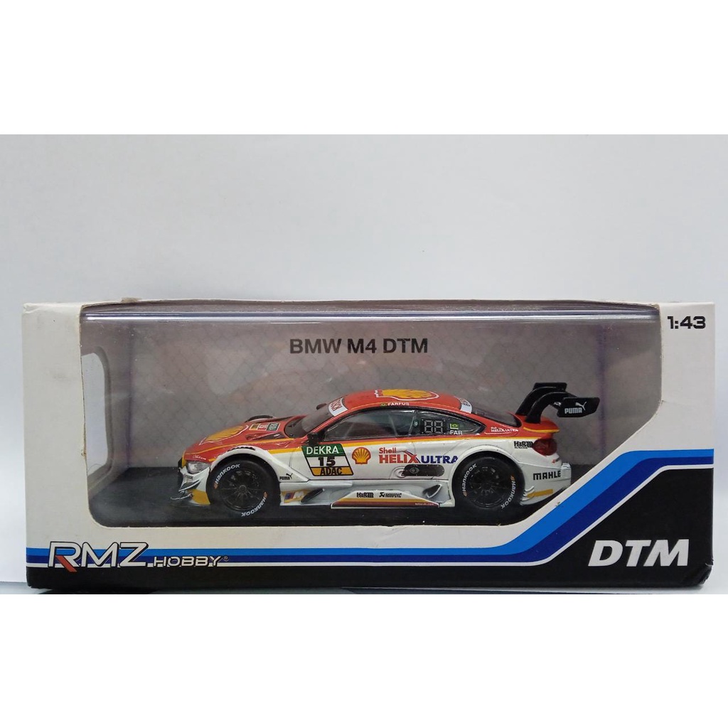 RMZ HOBBY BMW M4 DTM Shell Merah Putih Die Cast Bosch Mobil Mainan