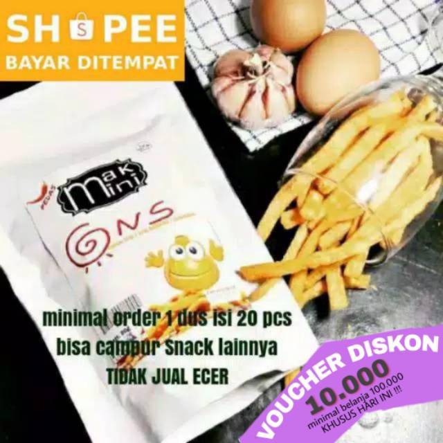 

NO ECER Makmini ONS (onion stik/stik bawang) 90g