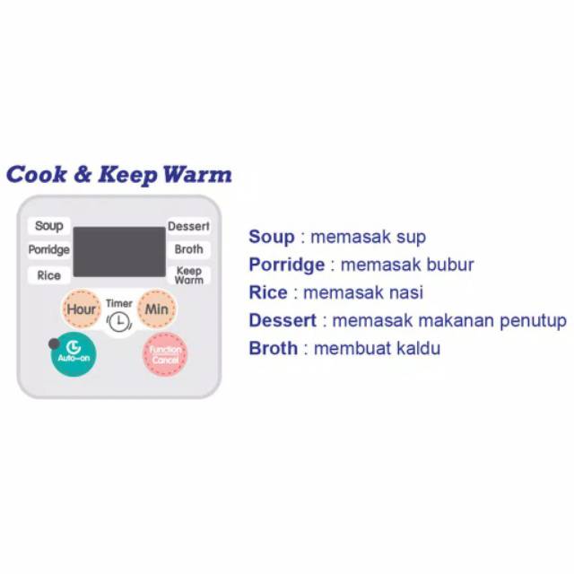 Babysafe Slow cooker 1.5 L  LB06D/ Babysafe memasak aneka makanan bayi - LB06D