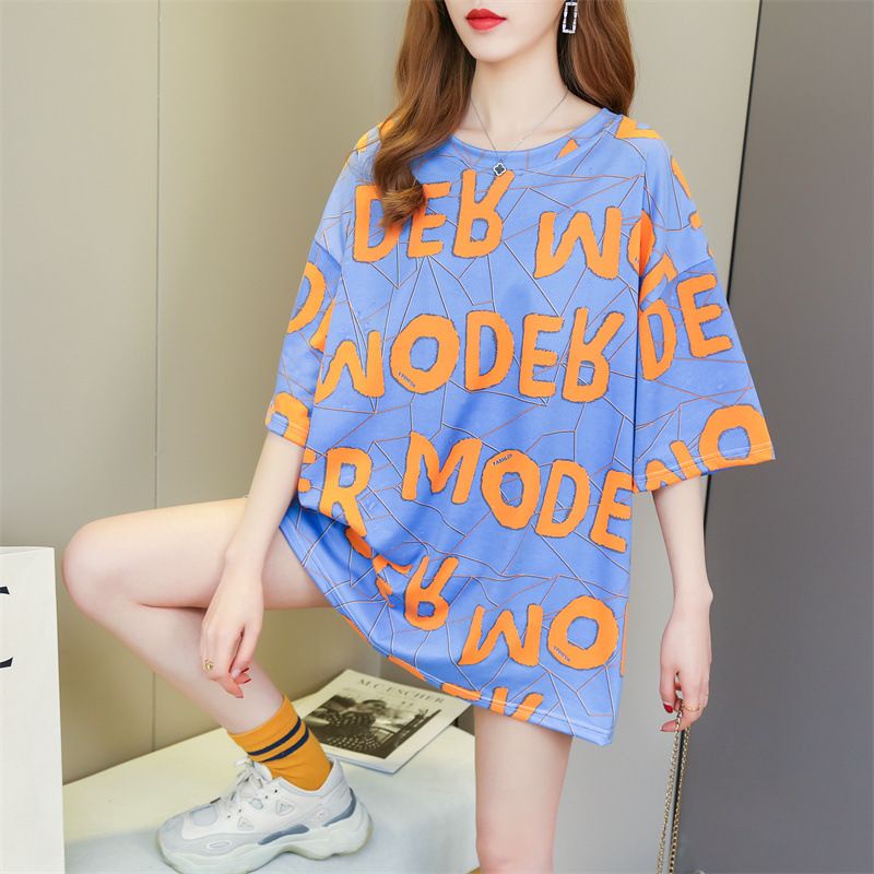 THISTLE - Oversize Tee Tshirt Wanita Model Longgar Motif Tulisan Moder