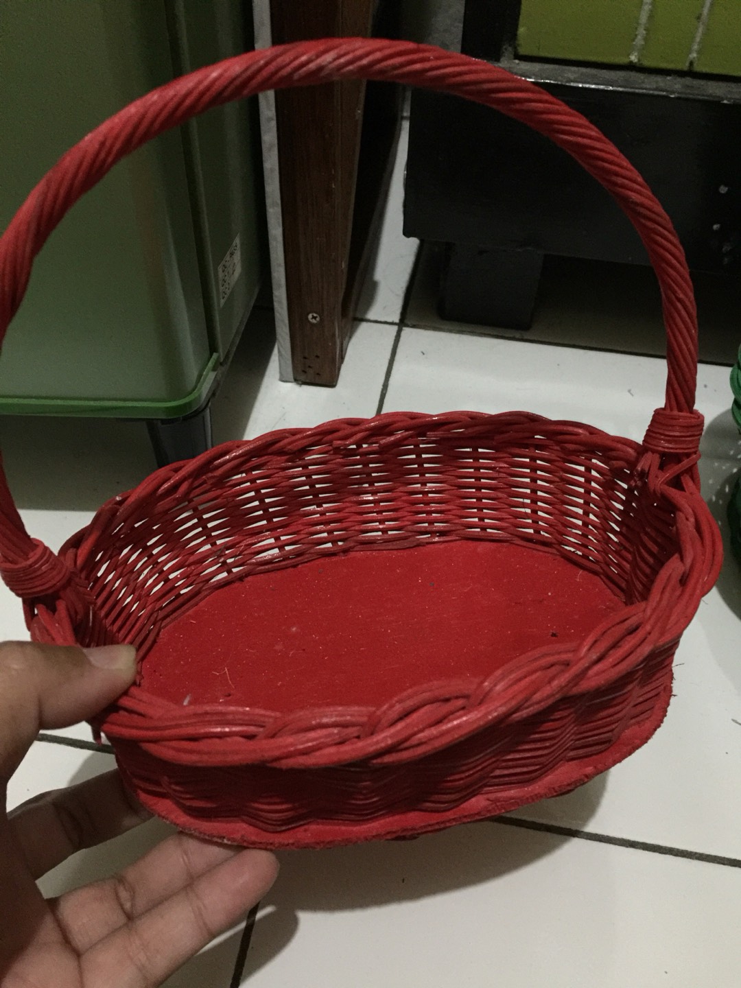 Keranjang Parcel Lonjong Tempat Tabur Bunga