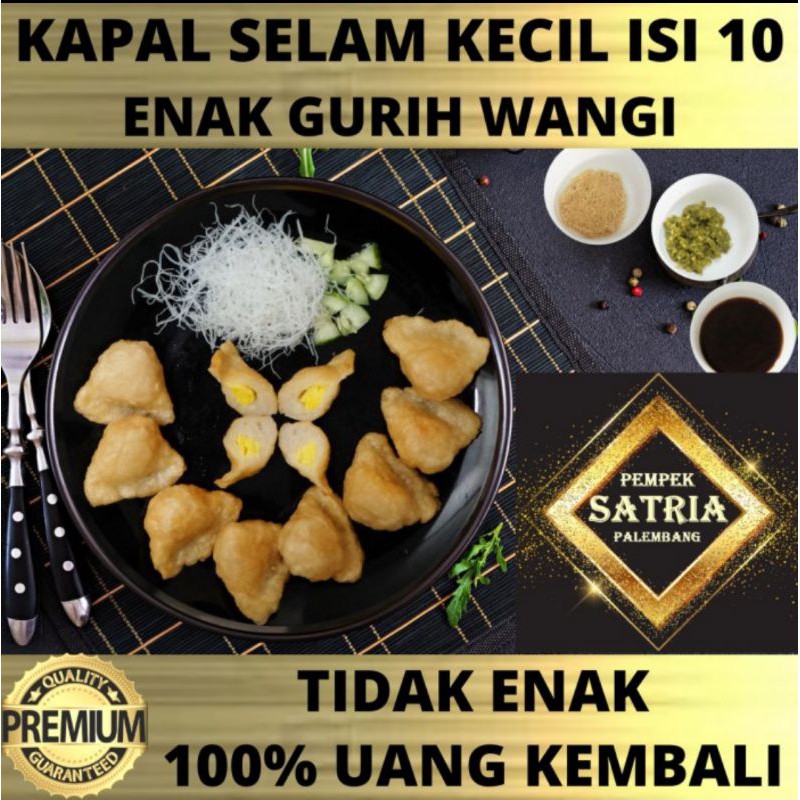 

Pempek Palembang Satria Kapal Selam Kecil isi 10 pcs Frozen