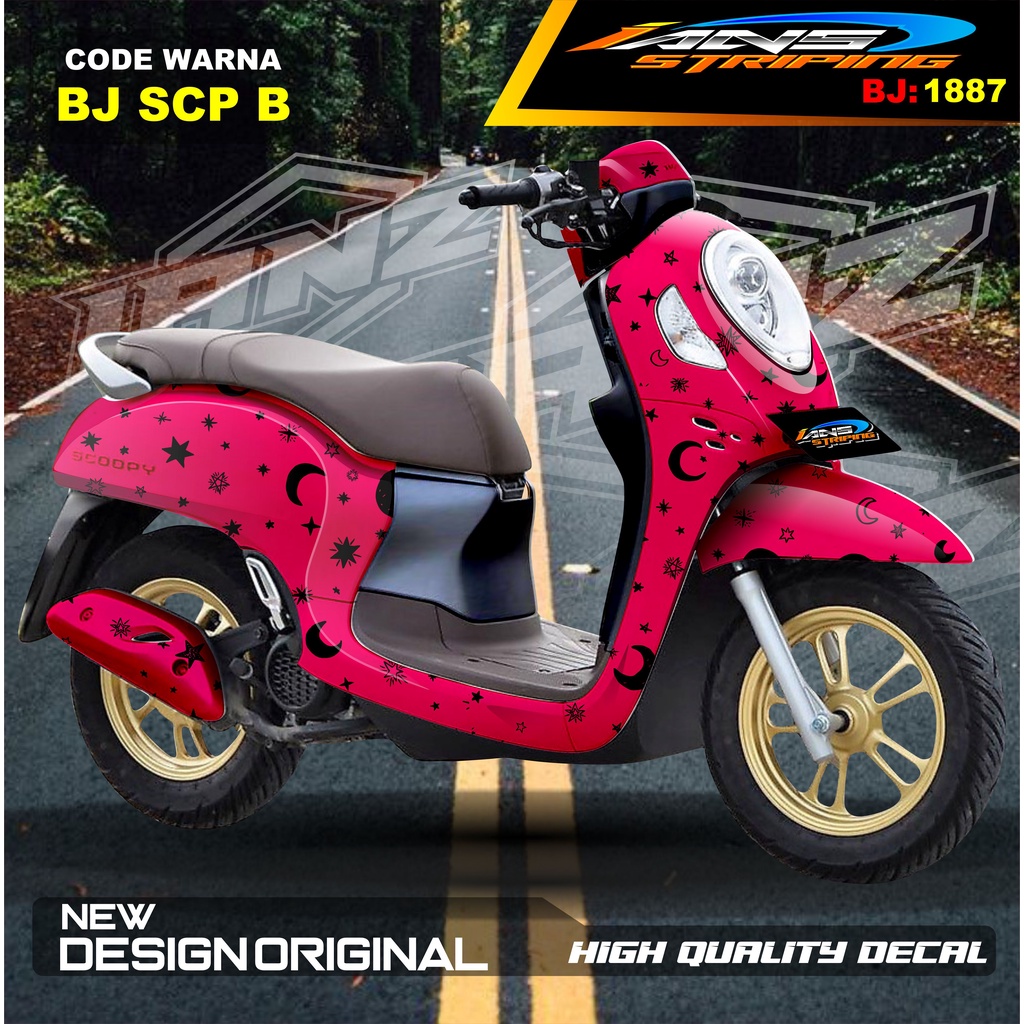 STIKER DECAL FULL BODY SCOOPY / STICKER ALL NEW SCOOPY / STIKER FULL BODY SCOOPY TERMURAH / STIKER MOTOR SCOOPY / STIKER MOTOR