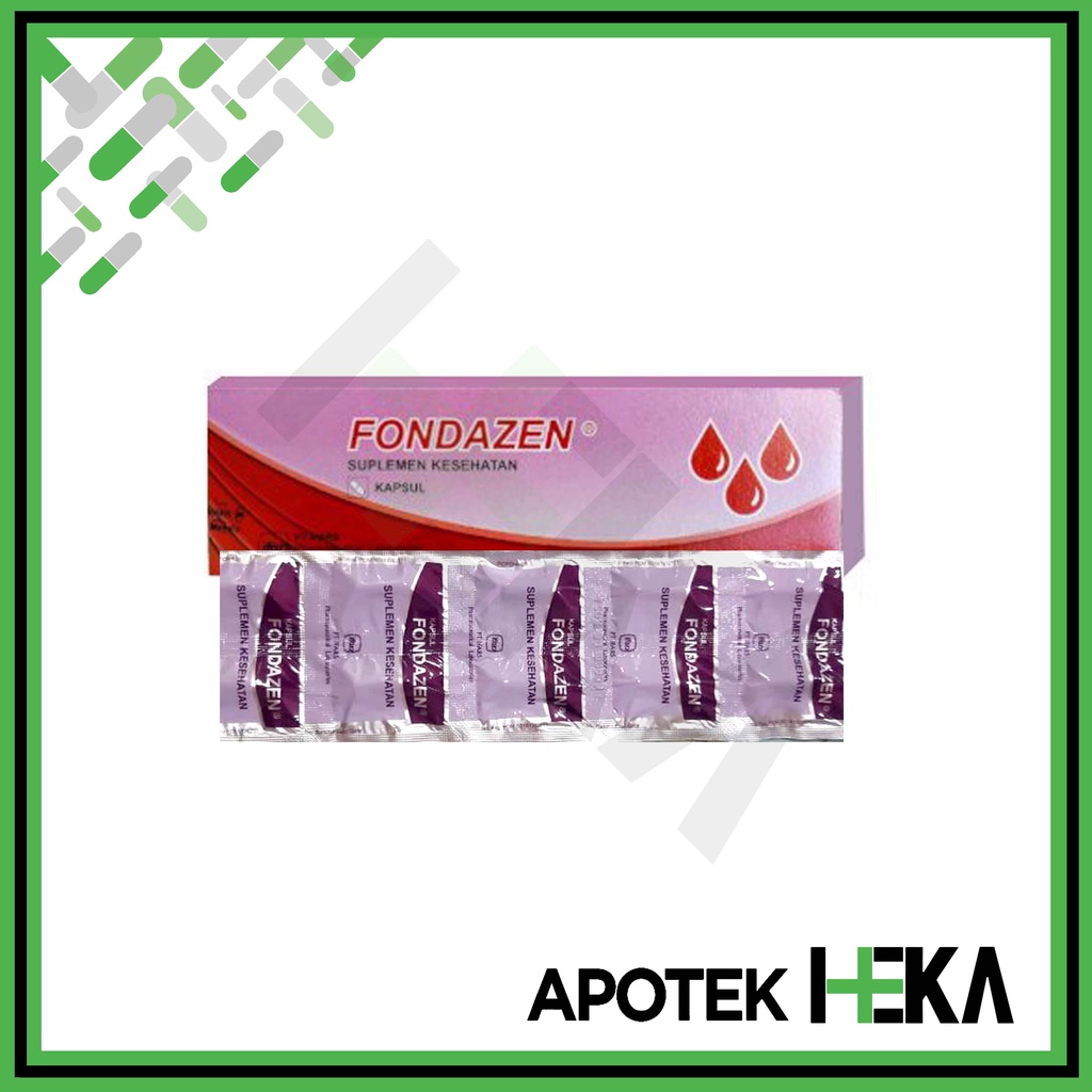 Fondazen Kapsul Box isi 10x10 Tablet - Suplemen Tambah Darah Anemia (SEMARANG)