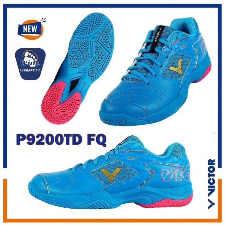 Sepatu Badminton victor P9200TD FQ Blue Ori