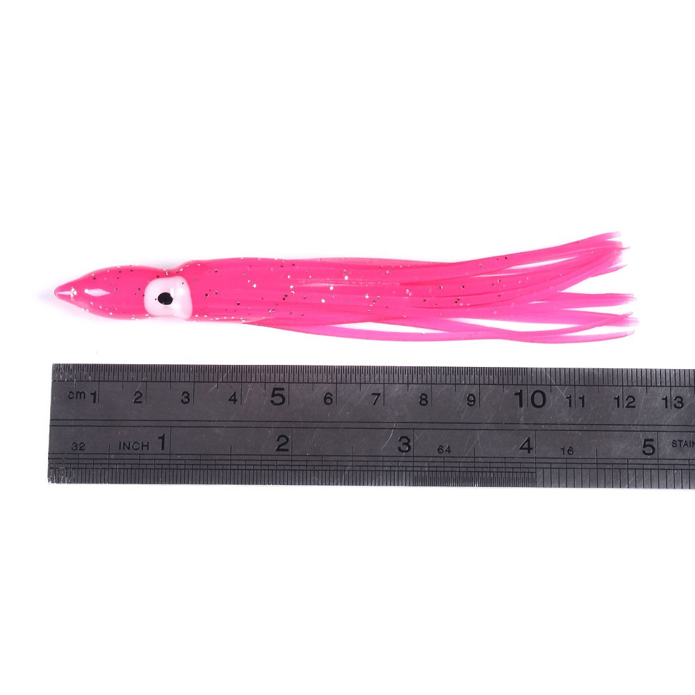 HENGJIA 20Pcs 12cm/4.5g Cumi Umpan Pancing Swimbait Squid Fishing Lure Ikan Bass Soft Bait