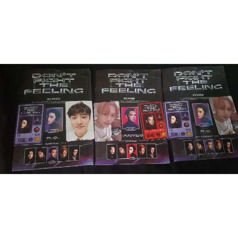 EXO DFTF DON'T FIGHT THE FEELING EXPANSION VER PC KAI POSTER KAI SEHUN ALBUM D.O.
