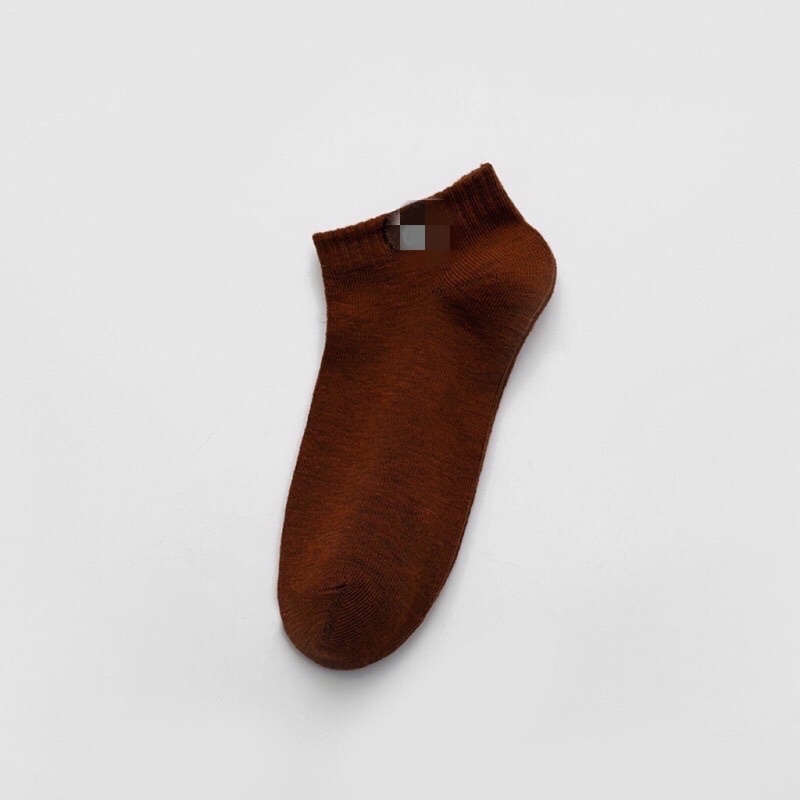 MAYSTAR Kaos Kaki Fashion Unisex Motif Beruang Brown Wanita Pria Murah K1-Coklat