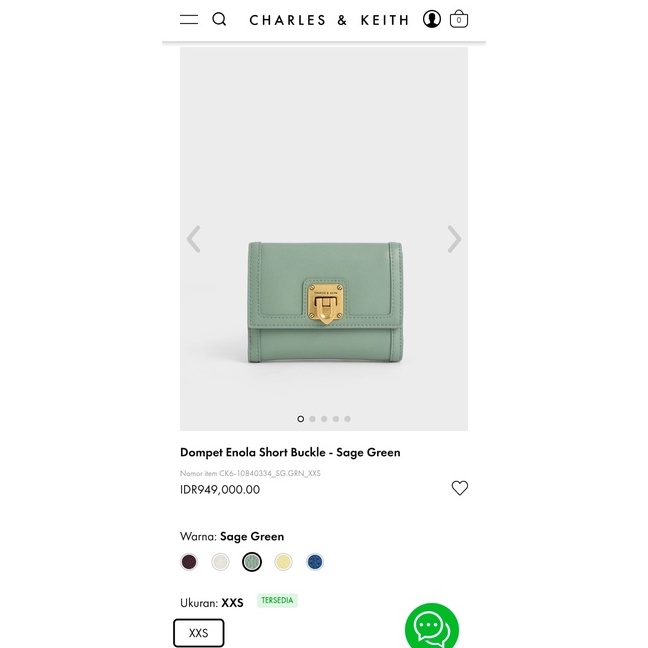 Dompet CnK Enola Sage Green ORI