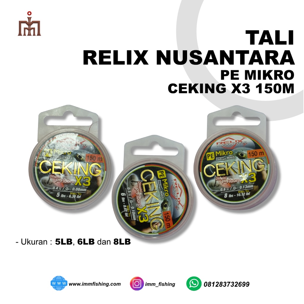 TALI RELIX NUSANTARA PE MIKRO CEKING X3 | SENAR PANCING
