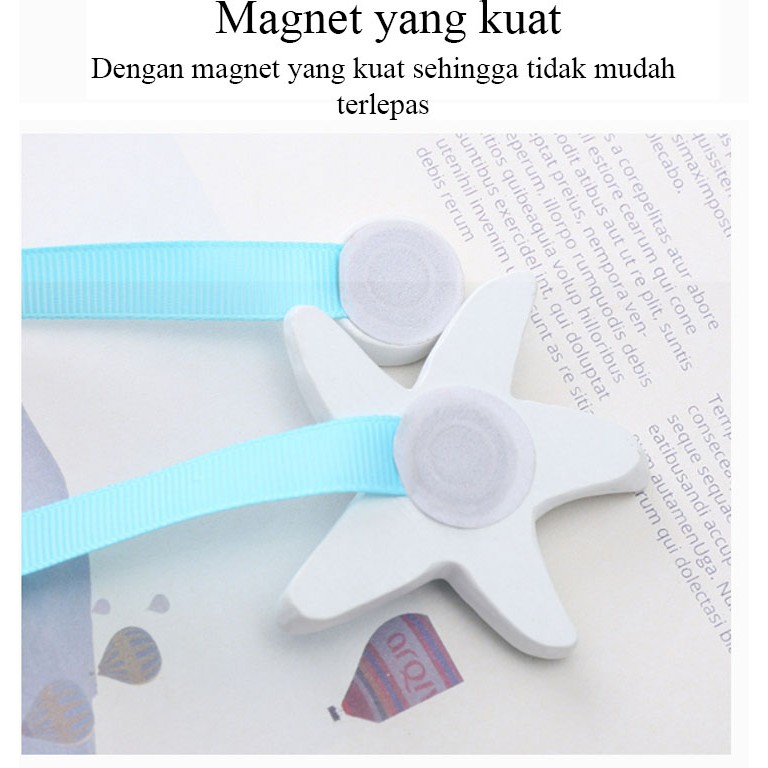 Tali Pengikat Gorden Dengan magnet/Curtain Holder Hook