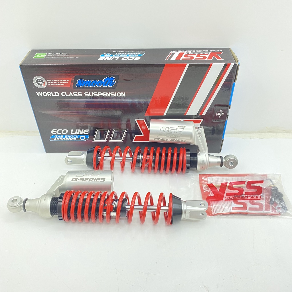 SHOCK SHOCKBREAKER YSS G SERIES HONDA PCX 160 SILVER TABUNG MERAH ORIGINAL KAK