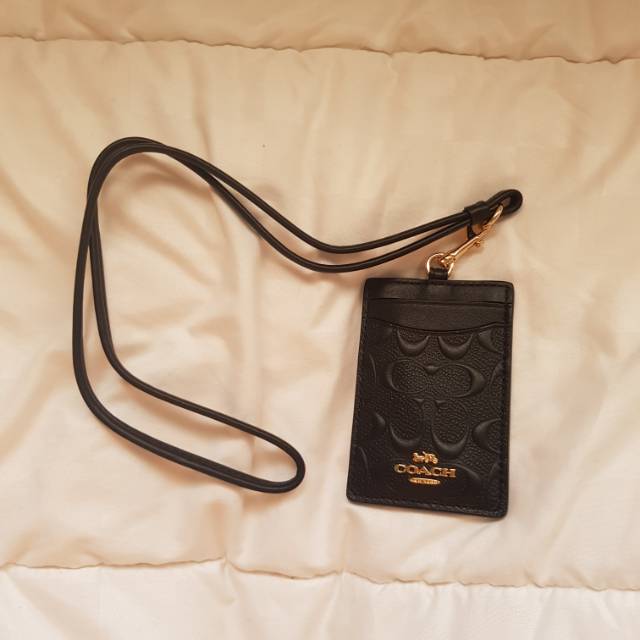 Authentic Coach Lanyard - Emboss Black