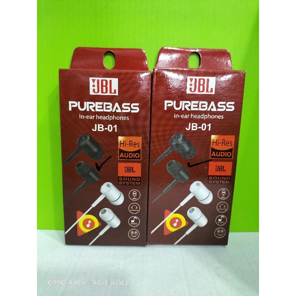 Hf handset handsfree earphone JBL purebass JB-01