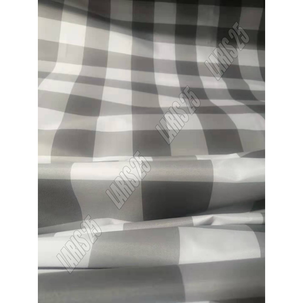 TERMURAH BAHAN KAIN TERLARIS KATUN MIKROTEX MOTIF KOTAK EMILY UTK SPREI GORDEN PER 0,5M DAN 1M