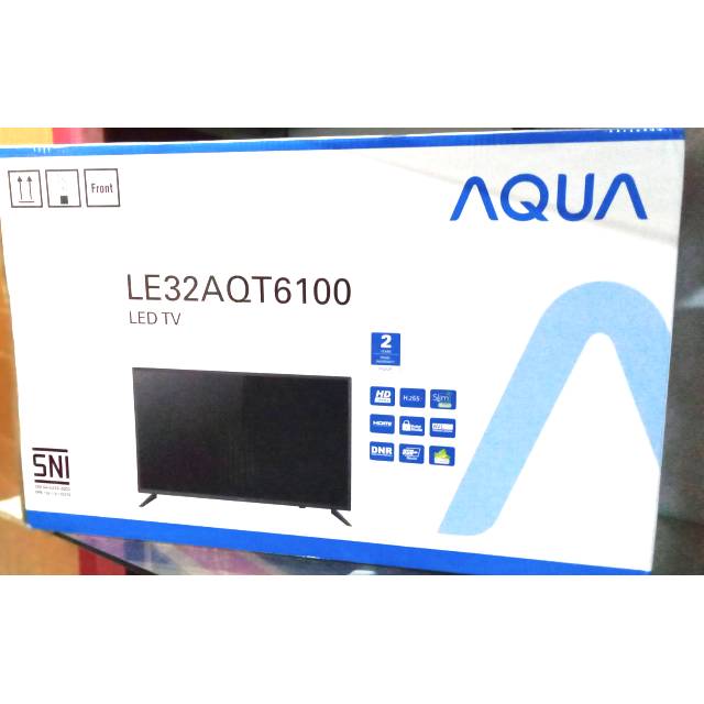 TV LED 32 IN INCH " AQUA AQT 6100 BARU ORIGIN GARANSI USB HDMI VGA TEI