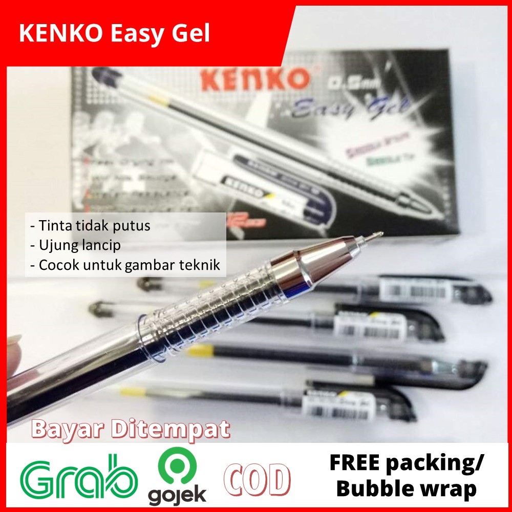 

COD Pulpen Easy Gel kenko 12pcs kualitas bagus dengan harga terbaik 0.5