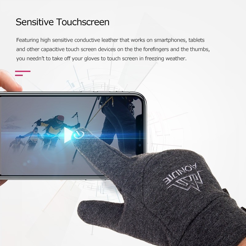 AONIJIE Gloves Touch Screen M53 sarung tangan gunung Lari trail