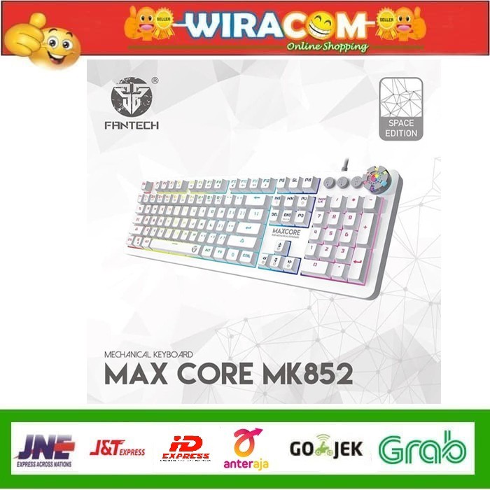 Fantech MK852 MAXCORE Space Keyboard MK-852 White Edition