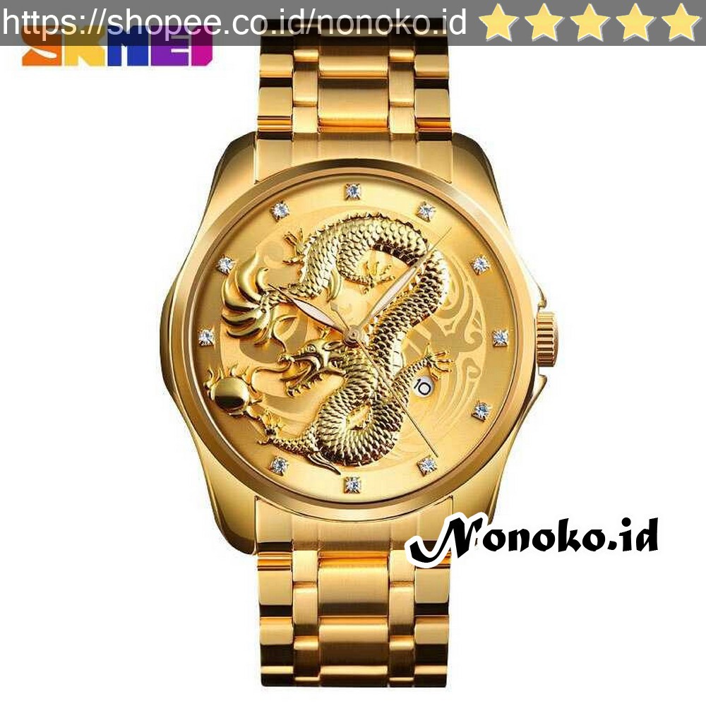 produk istimewa Jam Tangan Analog Pria SKMEI  - 9193 Gold Gold