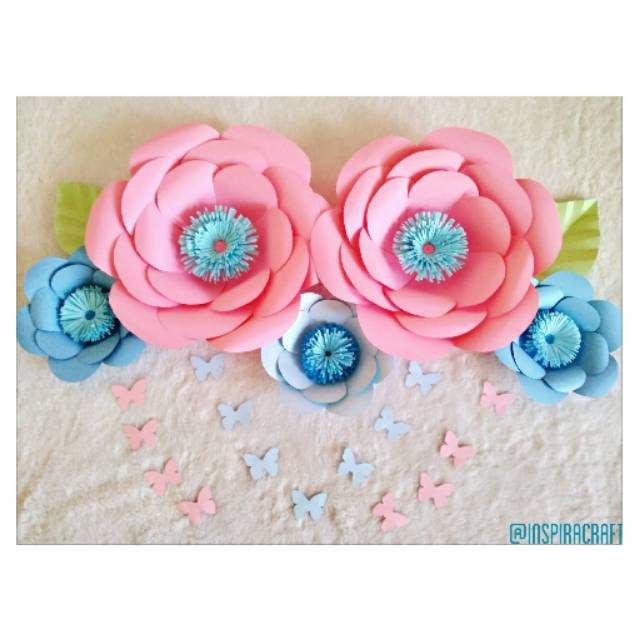

Set paper flower paperflowers/buku