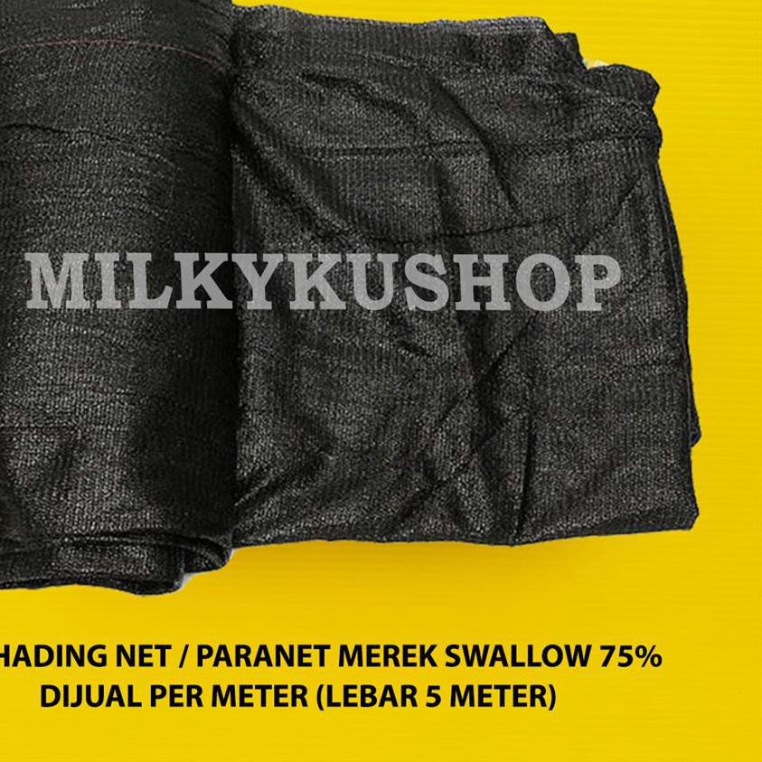 PARANET 75% LEBAR 5 METER JUAL PER 1 METER SHADING NET JARING ATAP