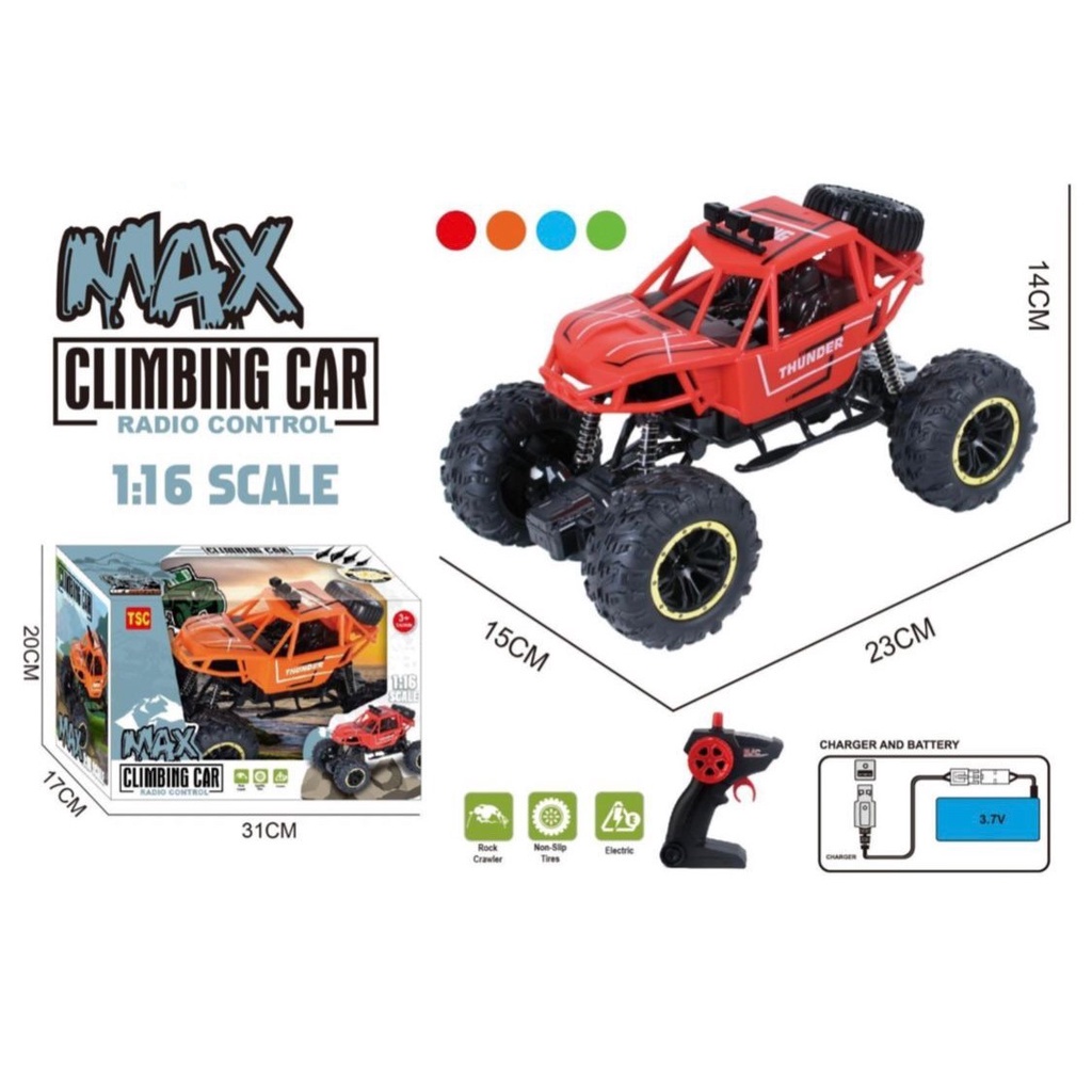 Mainan Anak RC MAX CLIMBING CAR Mobil Remote Control Rock Crawler RC