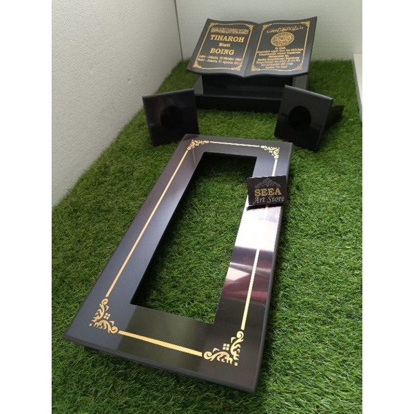 BATU NISAN MAKAM JAHUL TOGA / BUKU FULL SET MAKAM RUMPUT FULL GRANIT TILE