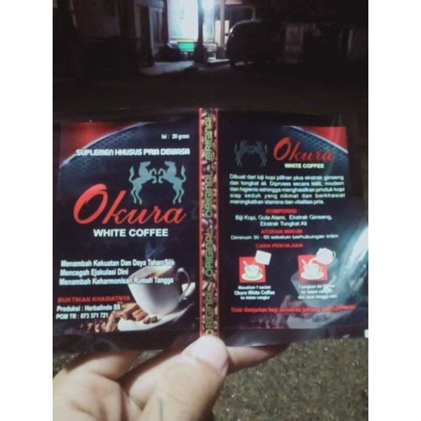 Kopi Okura white Coffe 100% Original