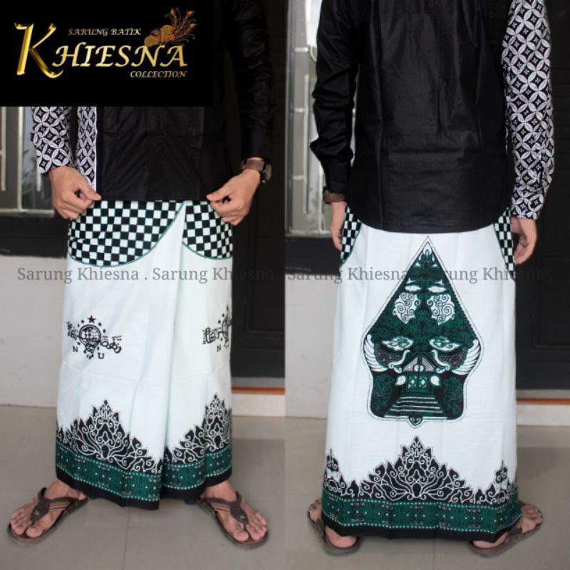 Sarung Batik Halus Motif Wayang Gunungan - Warna Kuning - Sarung Gus Azmi