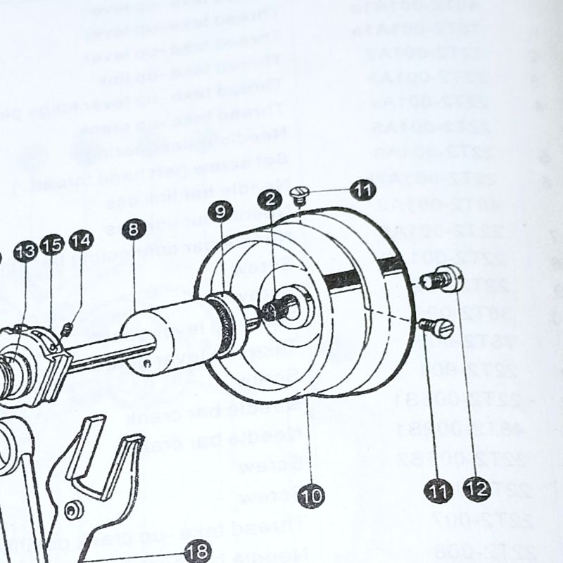 22T3-008 Set Screw  / Baut Poly Mesin Jahit High Speed Industrial