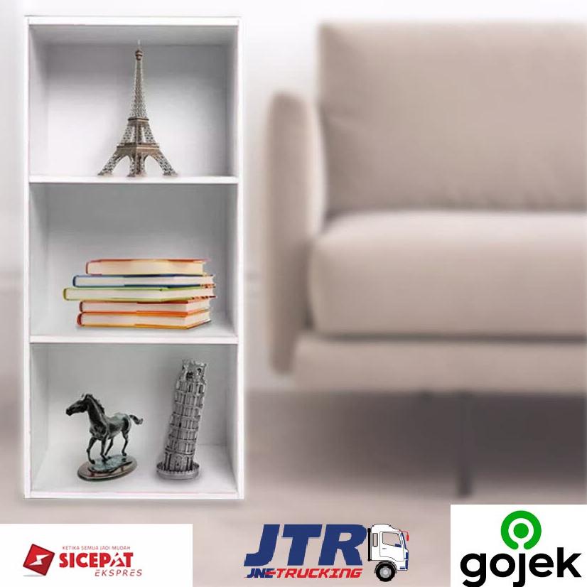 Rak Buku 3 Kotak Multi Color  Rak  3 Susun Y46Q