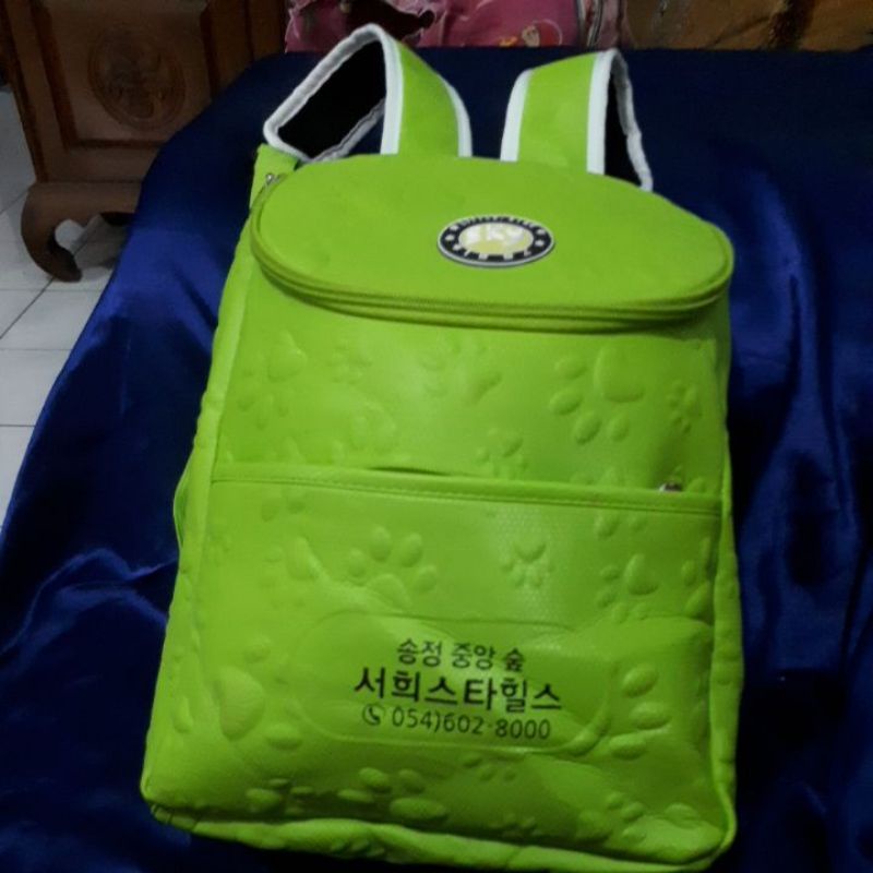 tas ransel kulit preloved