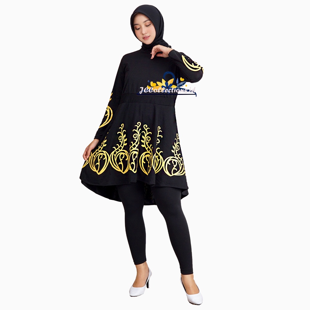 Stelan Tunik Dan Celana Panjang Muslim Wanita Afssanah - JCCollections