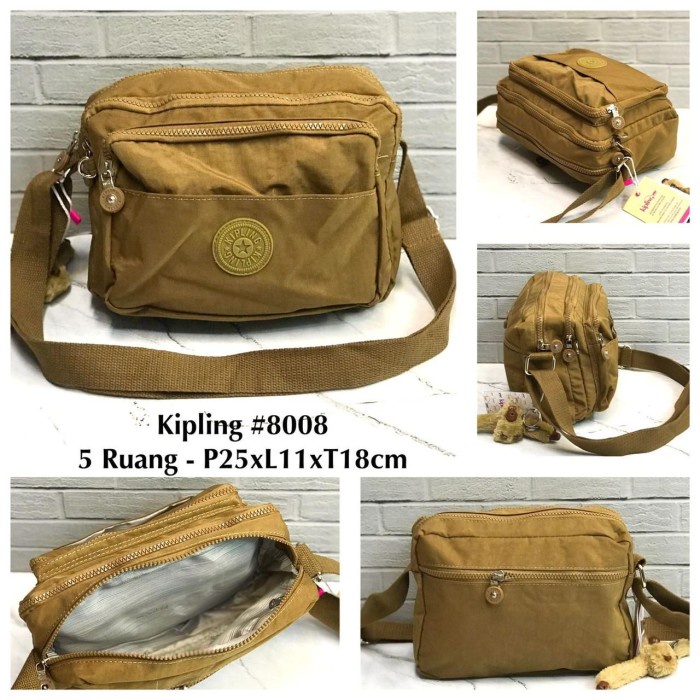 Raedy stok Tas wanita - Tas selempang wanita kipling 8008 - maroon
