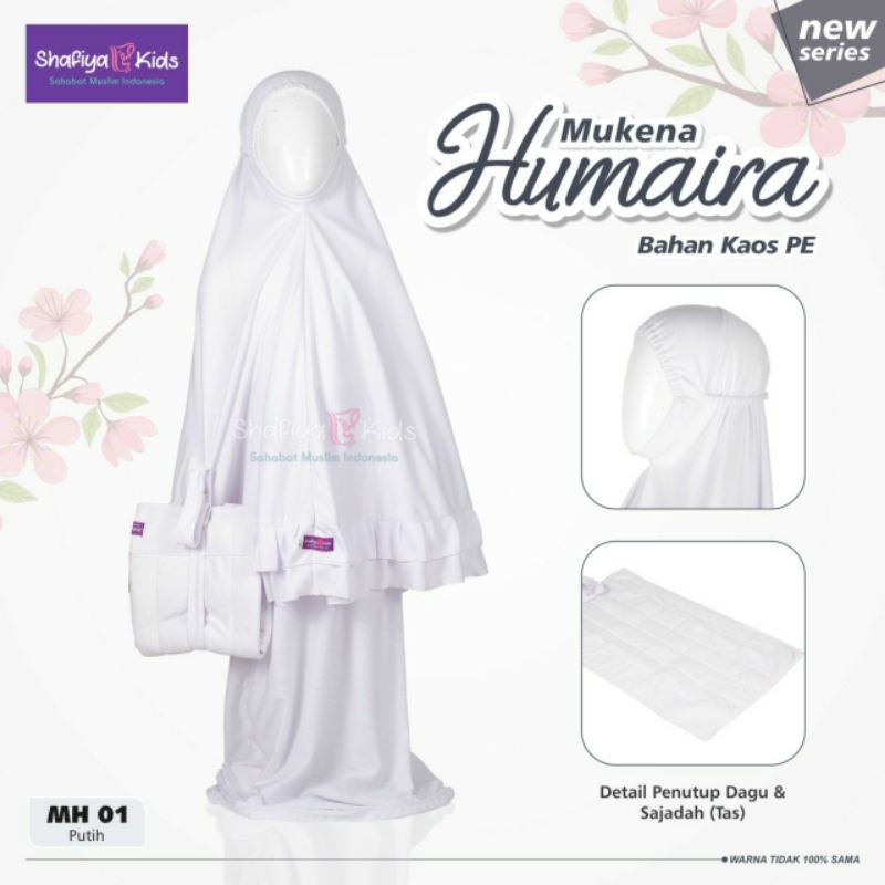 MH01 MUKENA PUTIH ANAK SHAFIYAKIDS | MUKENA PUTIH ANAK PEREMPUAN | MUKENA KIDS | MUKENA KAOS ANAK