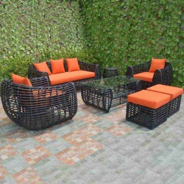 KURSI TAMU SET ROTAN/KURSI TAMU ROTAN/KURSI TAMU MEWAH