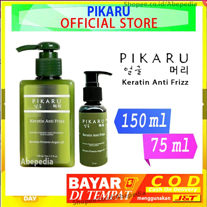 Keratin Treatment Pikaru Alami Anti Frizz Original BPOM Official