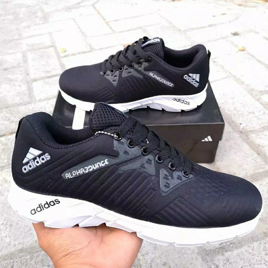 Alpha - Sepatu Sneakers Pria Wanita Sepatu Olahraga Running Jogging - Fashion Kerja sepatu sekolah